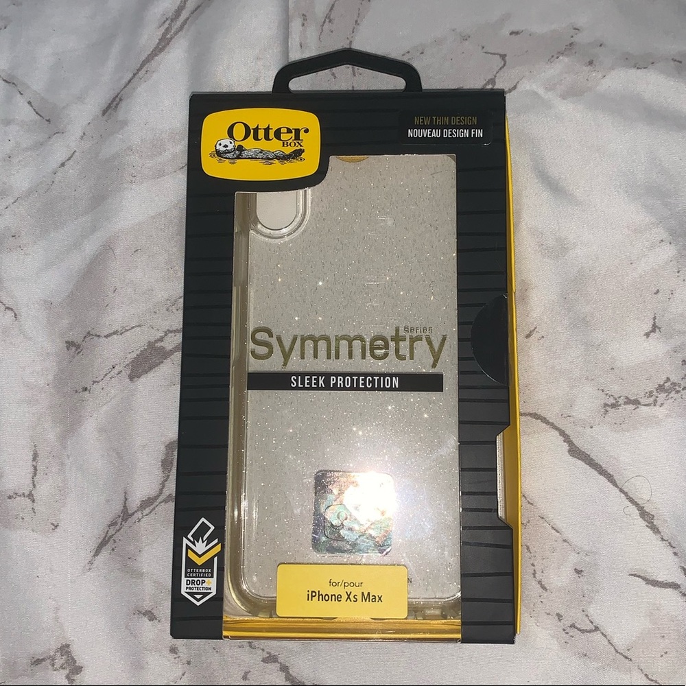 New OtterBox STARDUST (silver flake/clear) Iphone XS Max case